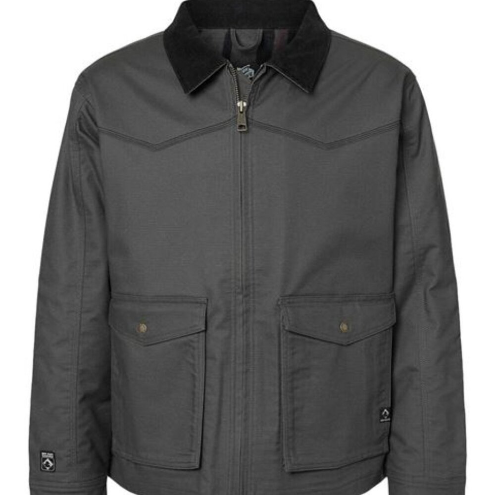 DRI DUCK Men's Charcoal Yellowstone Power Move Canvas Jacket/NWT/L - Picture 2 of 16